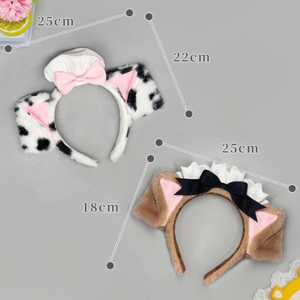 Kochmütze Hund Ohr Stirnband Lolita Cosplay Kopfreif Süßes Haarband Cosplay Performance