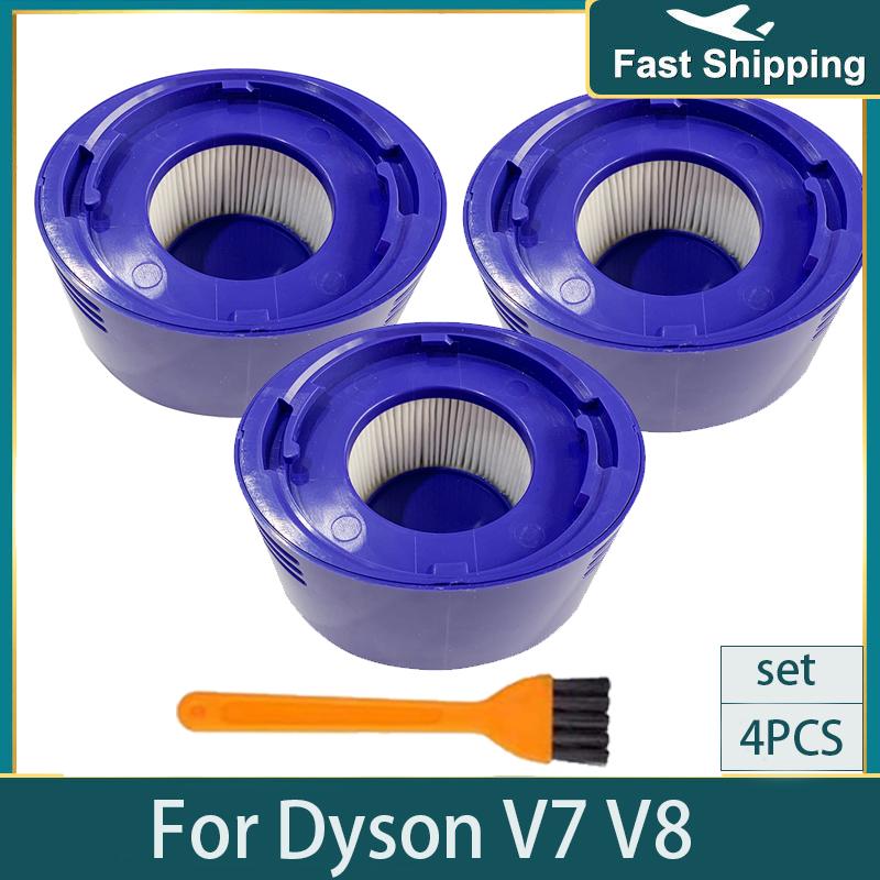 Pre-Filters HEPA Post-Filters Replacements for Dyson V8 and V7 Absolute Cordless Vacuum Cleaners Filter for Dyson 7 8