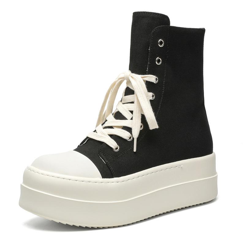 Height-increasing thick-soled high-top 2025 new board shoes men's couple American versatile big-headed locomotive Martin boots 18459-J