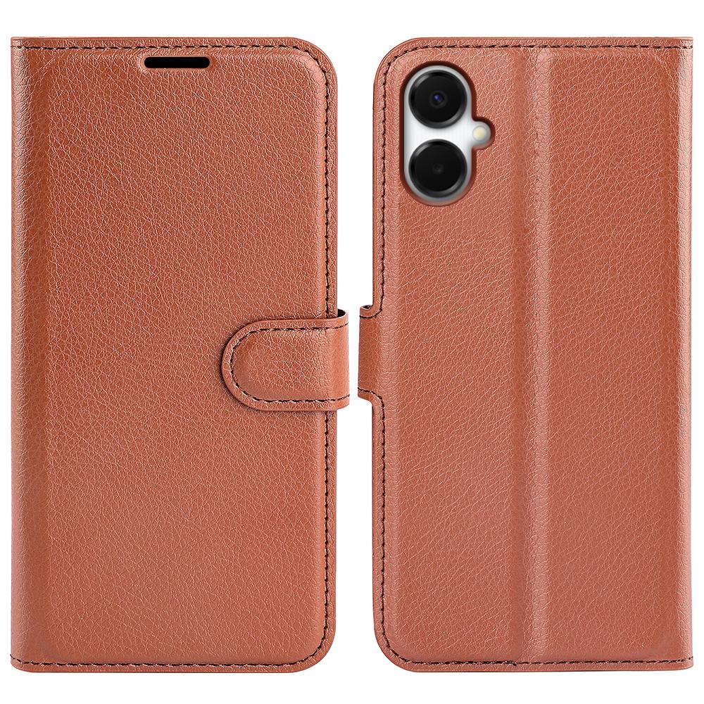 For Samsung Galaxy A06 5G Wallet Case Litchi Texture Shockproof Leather Flip Stand Phone Cover