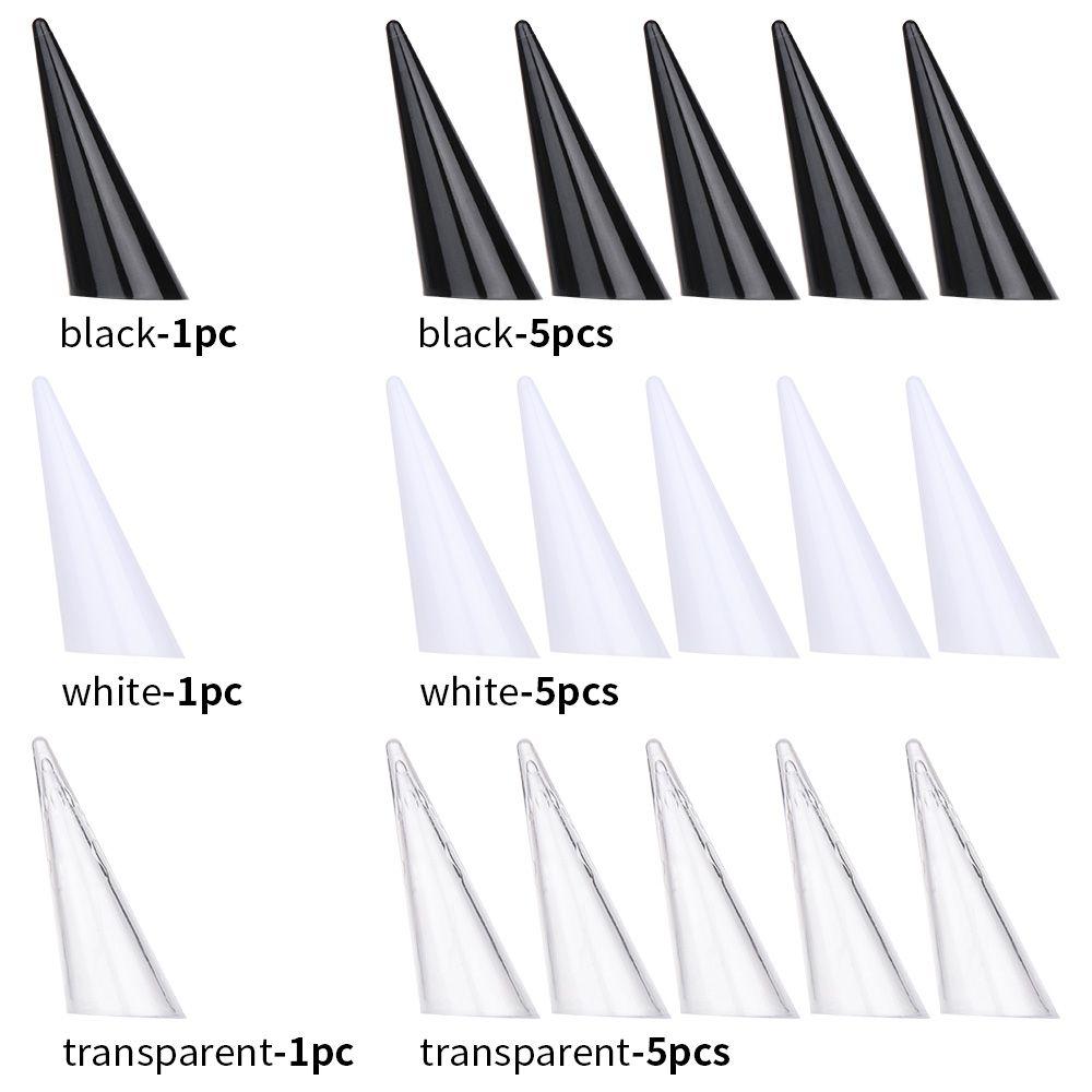 1/5PCS Plastic Fingertip Conical Finger Shape Jewellery Organizer Ring Display Stand Acrylic Holder Jewelry Show