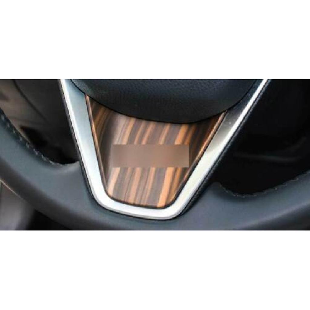 For Toyota Camry 2018- Peach Wood Grain Steering Wheel U Type Cover Trim