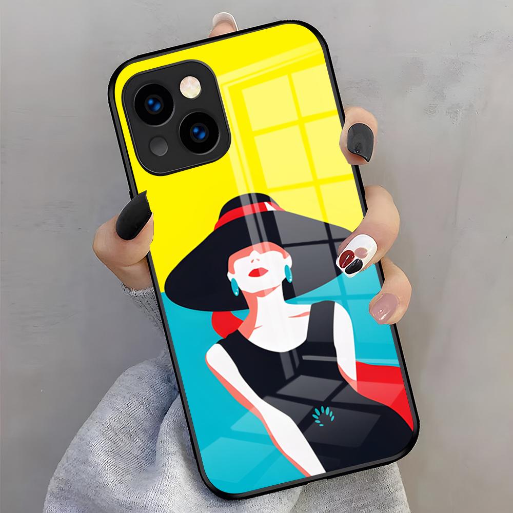 

Actress Audrey H-Hepburn Phone Case For IPhone 17 Pro Max 16 15 14 Pro Max 13 11 X Xs Xr 8 7Plus Glass Cover iPhone 12