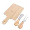 Cheese Board Set Exquisite Square Wood Charcuterie Board with 2 Tools for Party Baby Shower Wedding Present