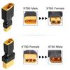 Xiatiaosann XT60 To XT90 Male Female Adapter Connector for RC LiPo Battery Charger Drone Car, XT60 XT90 Plug Jack Converter RC Power Adapter, 4pcs