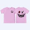 T-shirt Imprimé à Motifs Thème Sombre pour Enfants Été Coton Pur Manches Courtes Hauts Décontractés Cadeaux Garçons et Filles