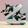 31-42 Boys Roller Skates Shoes Removable Flat Shoes Girls Roller Skates Sneakers for Kids