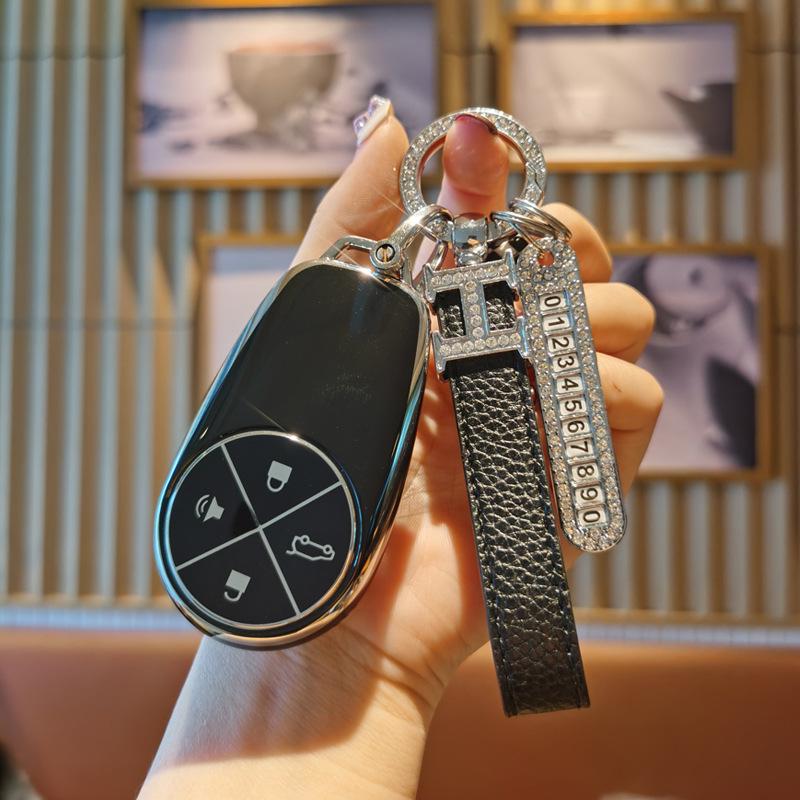 Compatible Nio Car Key Case for ET5T/ET5/ES6/EC6/ES7/ET7/ES8 with Protective Cover Buckle.