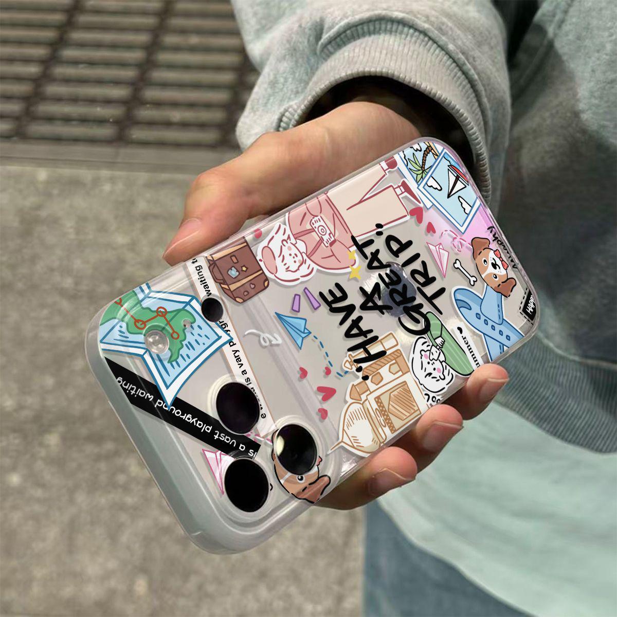 

Puppy Girl Illustration Soft Case for Apple iPhone 17 Pro Max - Drop-proof, Integrated Camera Button Apple 11
