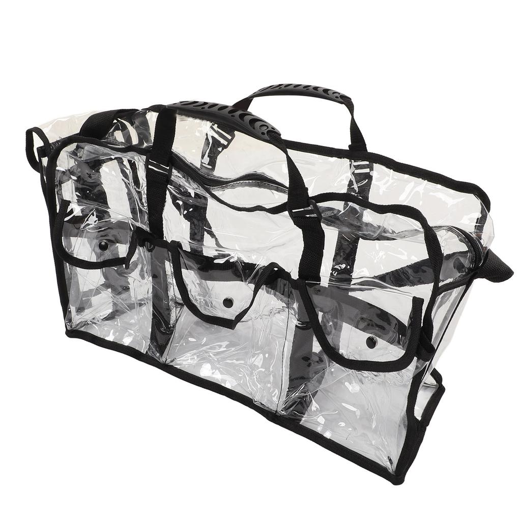 Transparent Shoulder Handbag Storage Large Capacity for Work Travelling Makeup Products Tissue