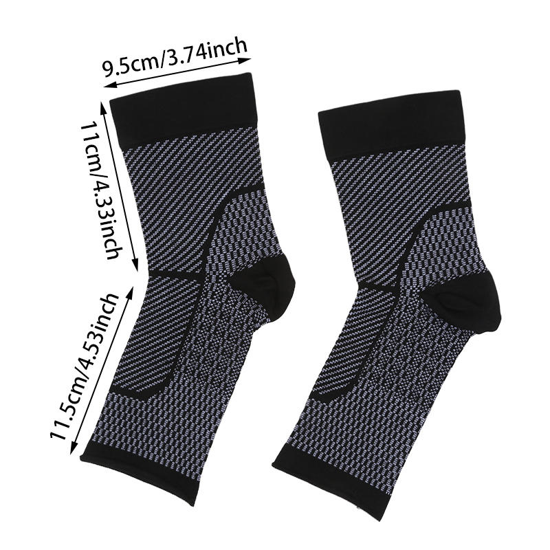 Ankle Joint Protection Open-toe Pressure Socks Sweat Absorption Reduce Vibration Compression Socks Hosiery Sports