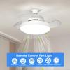 LED Fan Light Hanging Invisible Fan Blade With E27 Base Mute Remote Control +APP Dimmable Living Room Bedroom Study Lighting