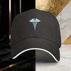 Medizinisches Caduceus Symbol Baseballkappe Polyester Verstellbar Sonnenhut Unisex Lässige Reisekappe