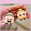 Chaveiro Adorável de Torrada de Panda Silicone Boneca de Pão Pingente de Comida Fofa Acessório