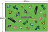 Skater Kids Leisure Sheet Single Use S Size 60×90cm Minecraft Boys VS1-A