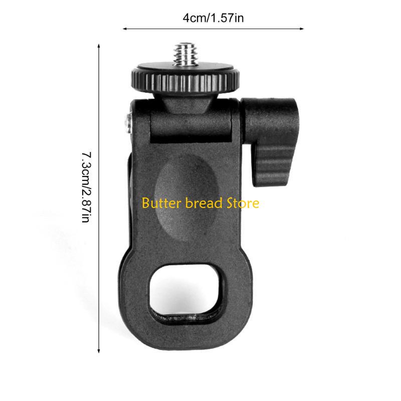 W89C Mini Camera Flash Holder Fill Light Clip with 1/4 Screw Mount for Multifunction Use