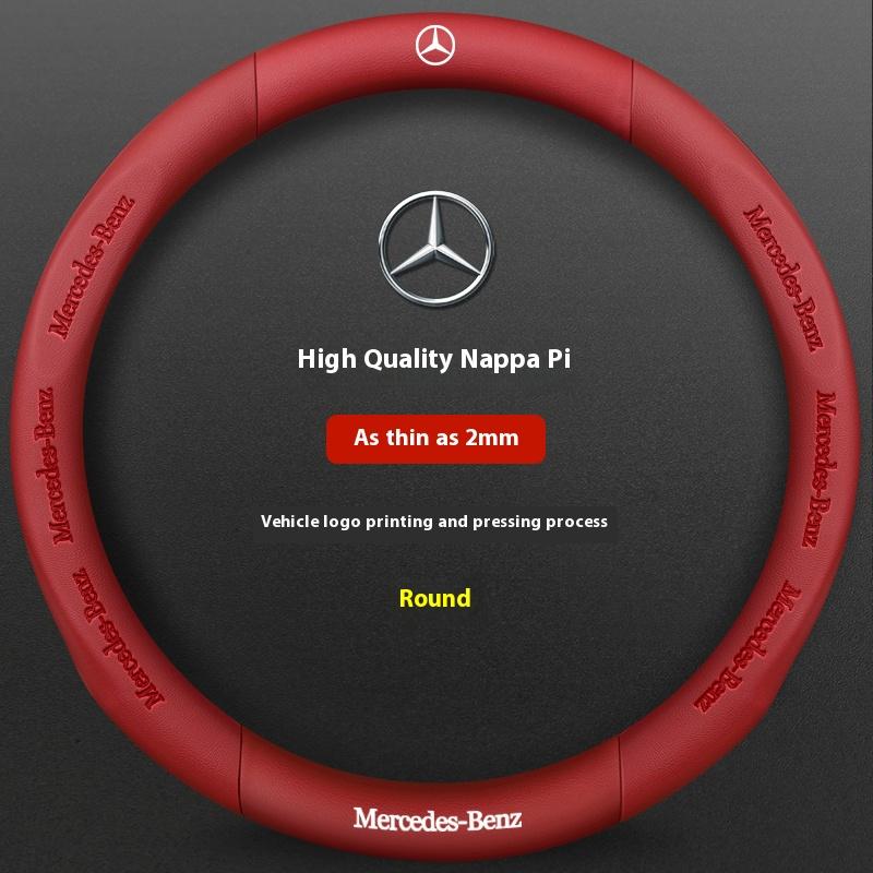 Car Steering Wheel Cover For Mercedes Benz A B C E S Class AMG GLA GLB GLC GLE CLA CLS SLC GLS GLK SLK Vito ML Pilot A45 C43 C63