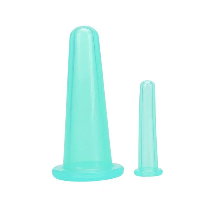 Silikon Vakuum Schröpfen Massage Gläser Anti Cellulite Massage Gesichts Saugnäpfe Gesicht Hals Lift Haut Schaben Guasha Anti Falten