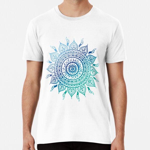 

Blue Gradient Mandala S to 5XL Made in the AU/USA T-Shirt 4XL