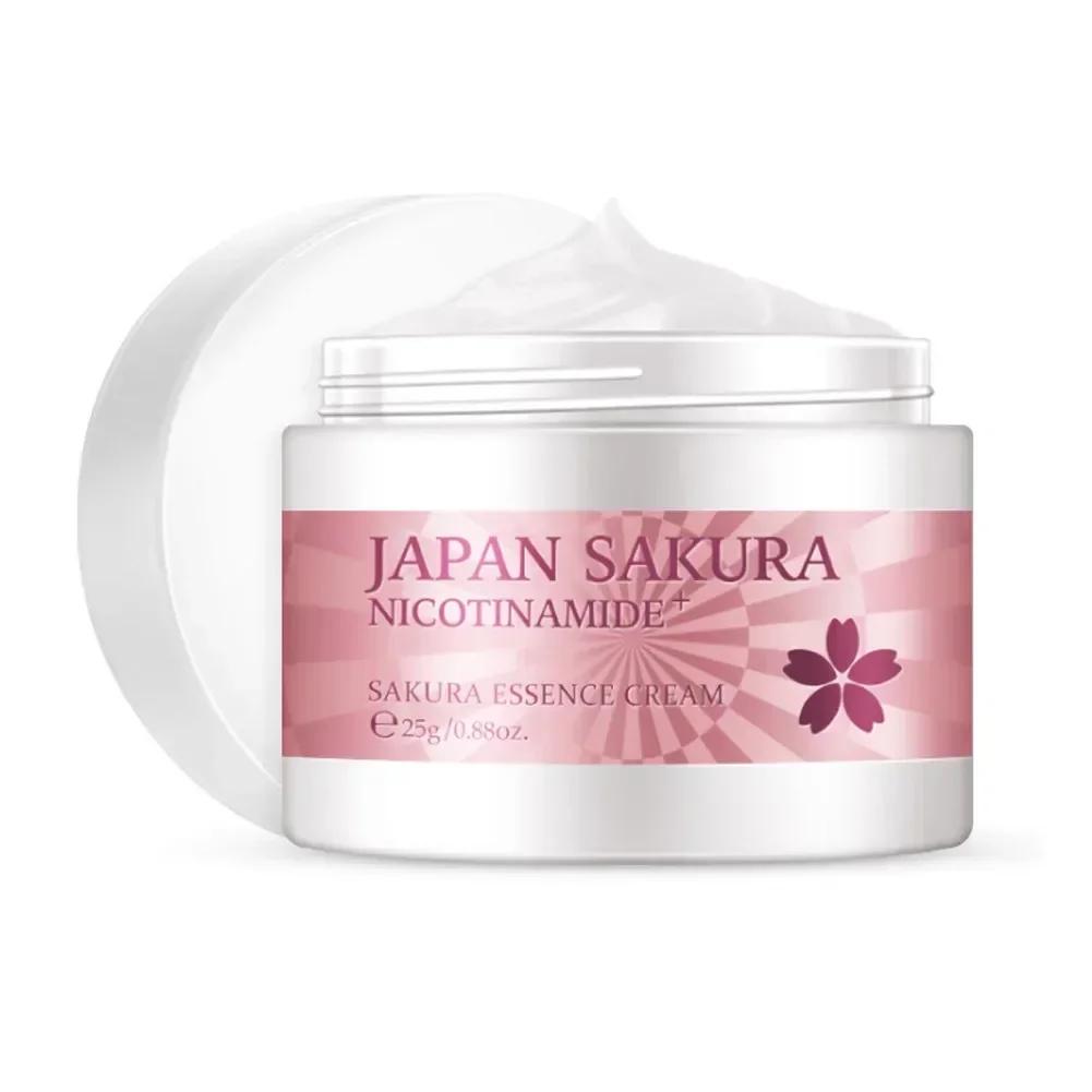 

Япония SAKURA Никотинамидный крем для лица Увлажняющий крем для лица Сыворотка для маскировки морщин Витамин С Крем для лица Уход за кожей Sakura