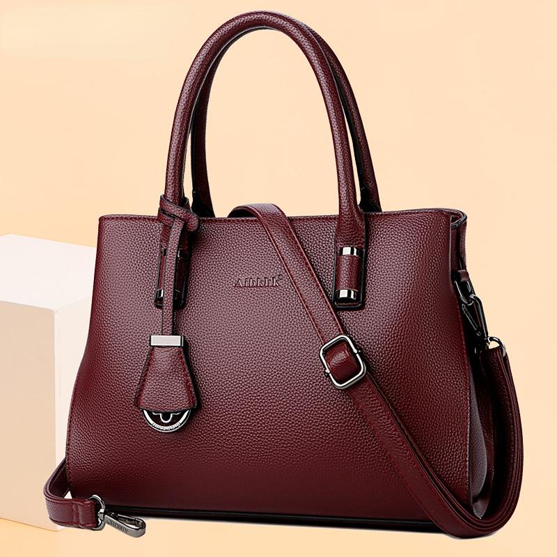 Ladies Handbag Atmospheric Handbag Fashion Middle-aged Mother Bag Large-capacity Crossbody Bag Single Shoulder Bag