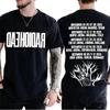 Radiohead Tour 2026 Merch Gothic T Shirt Mens Women Fashion High Quality Harajuku Summer Oversized Cotton Loose Tees Streetwear