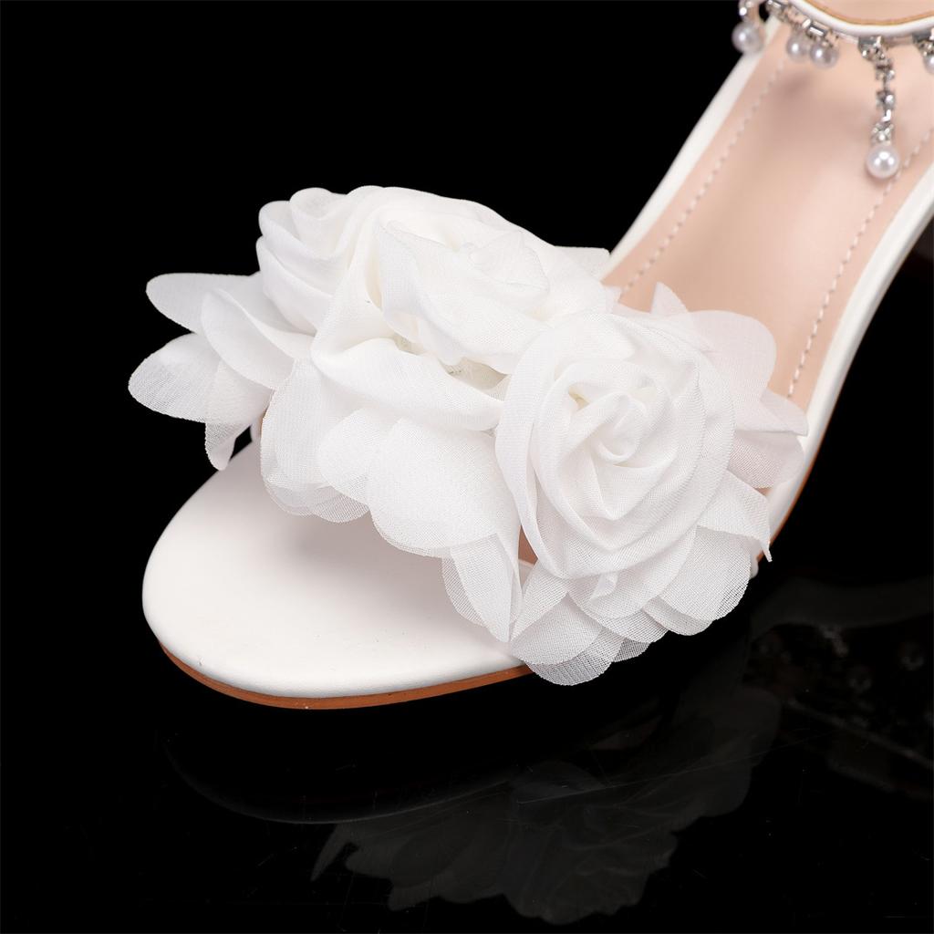 Fish Mouth High Heels Fashion Waterproof Platform Super High Heels Sandalias De Mujer Sexy and Comfortable Wedding Banquet Shoes