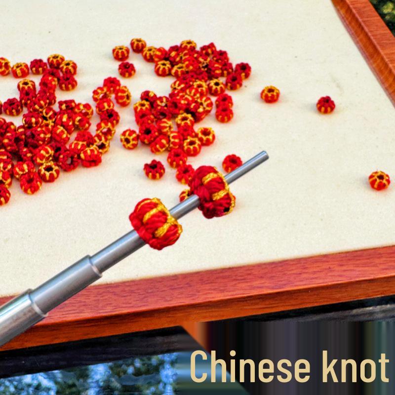 Seiko Handmade Woven Lantern & Lotus Knot Spacer Beads - Non-slip Hand Rope Accessories with 3mm Hole