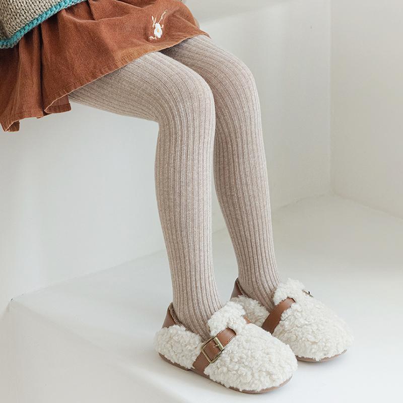 Girls' Pantyhose Children's Leggings Solid Color Kids Pantyhose Simple Tights