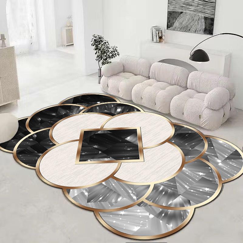 Irregular Marble Carpet Living Room Dirt Resistant Wear-resistant Easy To Maintain Carpet