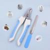 Pet straight handle stainless steel nail scissors dog and cat pet nail clipper cleaning tool pet nail clipper set