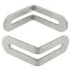 5pcs 47mmx47mmx19mm Furniture Reinforcement Right Angle Connector L Bracket Single Slot Corner Code Silvery Adjustable L Bracket