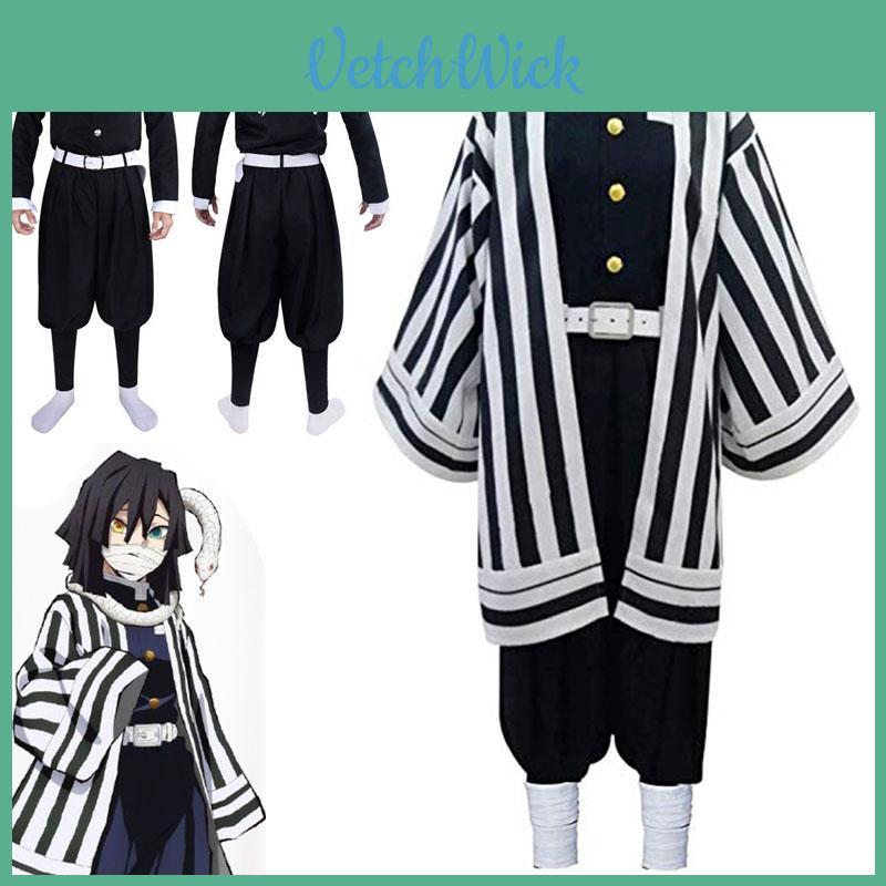 Demon Slayer Kimetsu No Yaiba Cosplay Iguro Obanai Halloween Adult Suit Costume