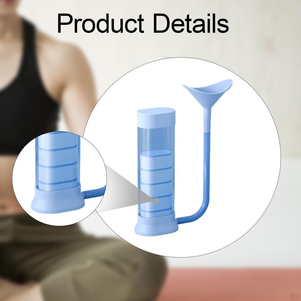 Trener wydechu dla płuc 5-poziomowy regulowany przyrząd do ćwiczeń oddechowych w siłowni