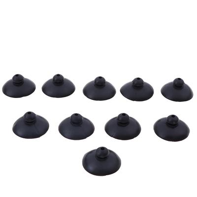 10Pcs Black Soft Silicone Suction Cup Clip Sucker Holder Fish Aquarium Tank