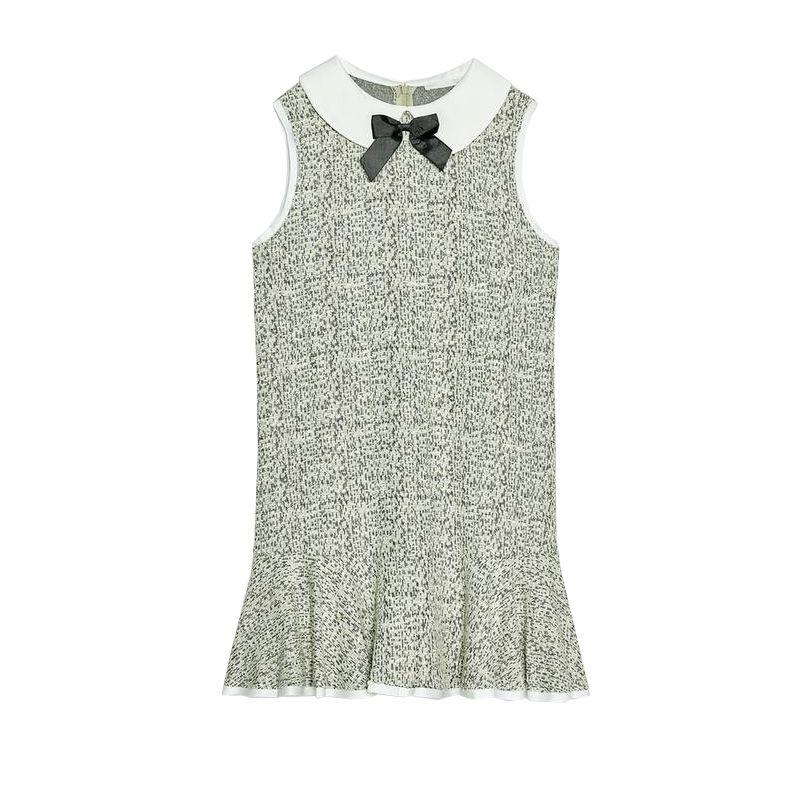 

Spring New Women s Clothing Japanese Style Sweet Style Bows Decorative Texture Short Sleeveless Dress 5039191 Green L