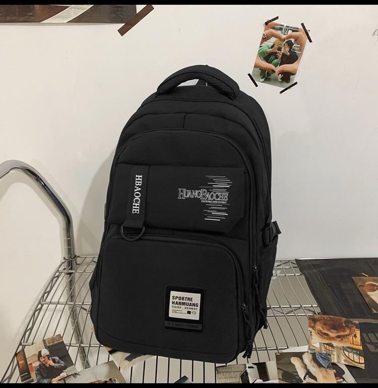 New Backpack Fashionable Junior High School Student Schoolbag Women's Simple Large-capacity Casual Backpack Travel Bag