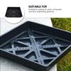 Heat Dissipation Planting Pot Premium Plastic Growing Tray Black Planter Toughness High Strength Suitable Parking Lot Roof