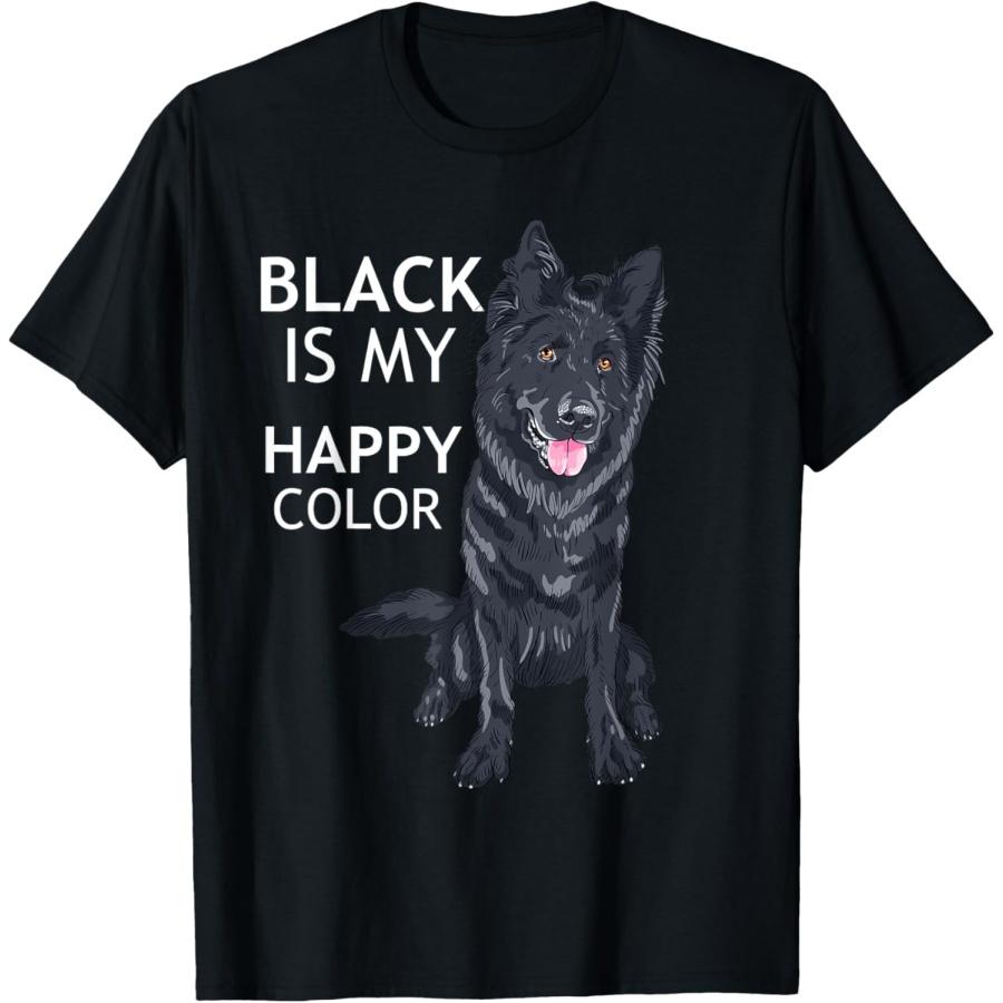 

Милая черная немецкая овчарка - Потрясающая милая футболка с собакой XXXXXL чёрный