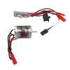 RC Brushed Motor ESC Combo Stainless Steel Low Noise JST Plug 31T Brushed Motor and 30A Brushed ESC