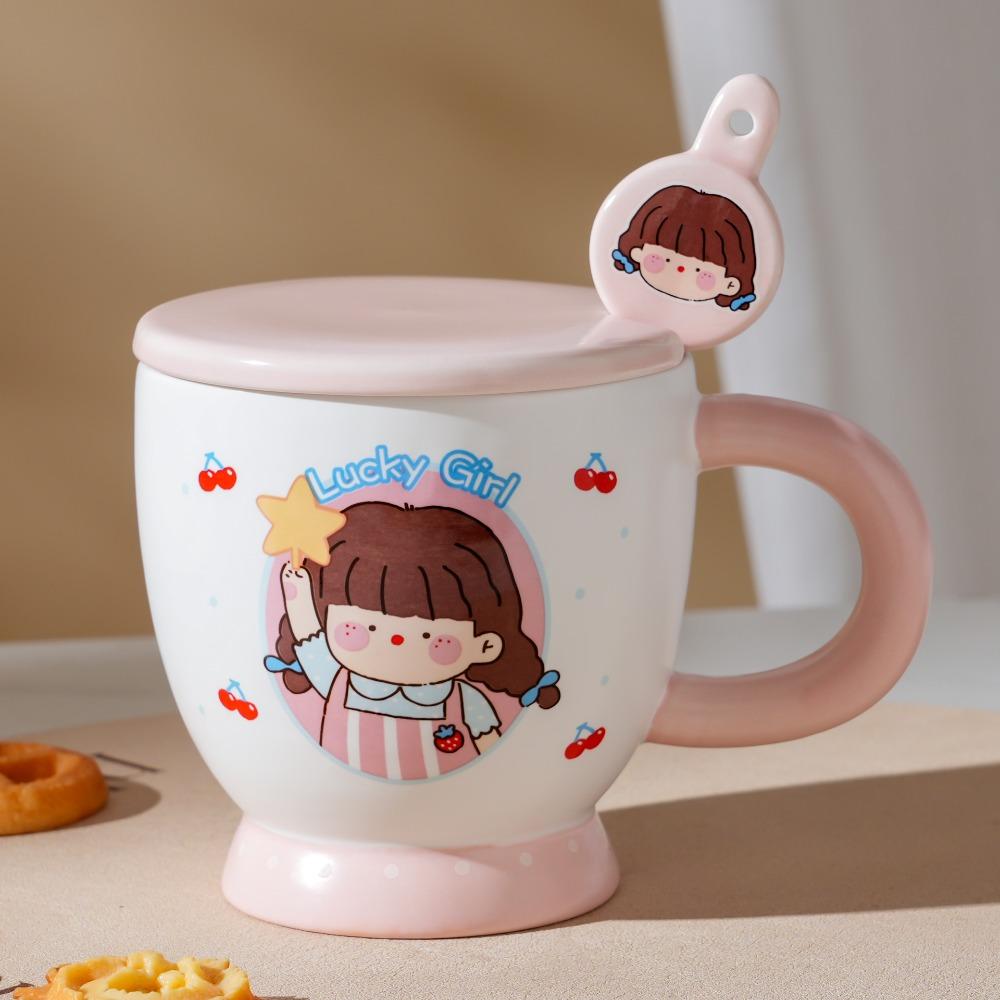Krémová barva šálek kávy Roztomilý šálek vody Vysoce kvalitní dárek k narozeninám pro dívky