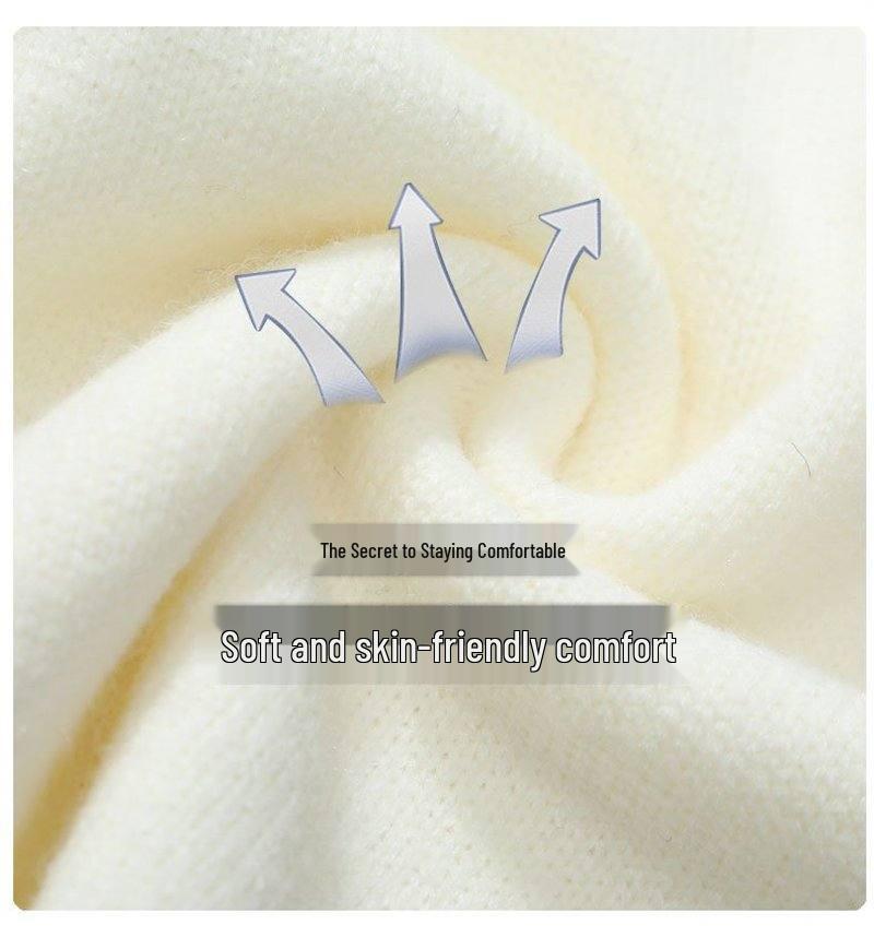 A/W 2025 Color Block Knit Sweater - Casual Couple's Round Neck Top