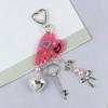 Zinc Zinc Alloy 8 Ball Star Keychain Phone Chain Billiards Black 8 Key Chain  Creative Gift