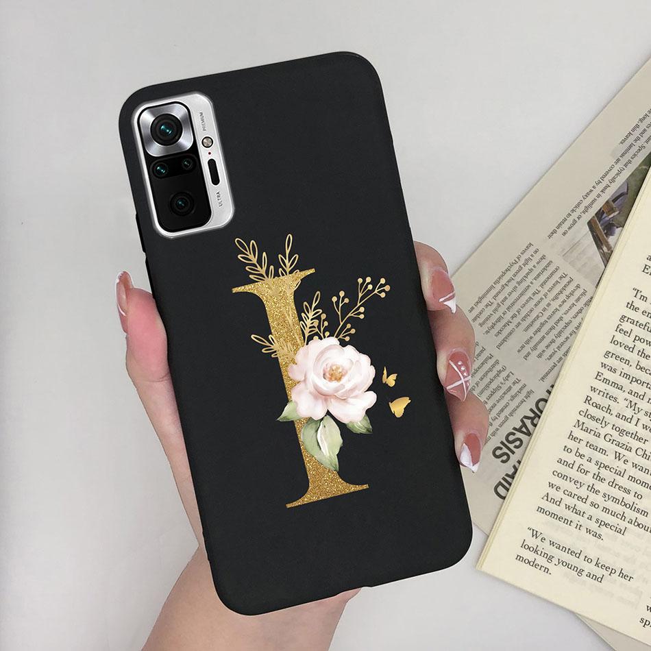 Cute Letters Case For Xiaomi Redmi Note 10 Pro Max 10S 10 S Soft Silicone Back Protective Cover Ultra Thin Slim Phone Case Funda