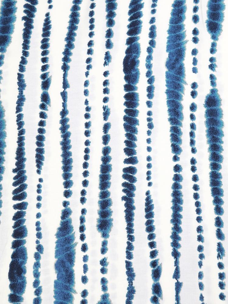 EDOLYNSA Blue Striped Kaftan Bohemian Bat Sleeve Beach Dress Ladies Vacation Bathing Suit Cover Up Summer Wear Homewear Q1523