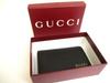Αυθεντικό Λογότυπο GUCCI Μαύρο Δέρμα Θήκη Επαγγελματικών Καρτών Πιστωτικών Καρτών #a784 Ανακατασκευασμένο