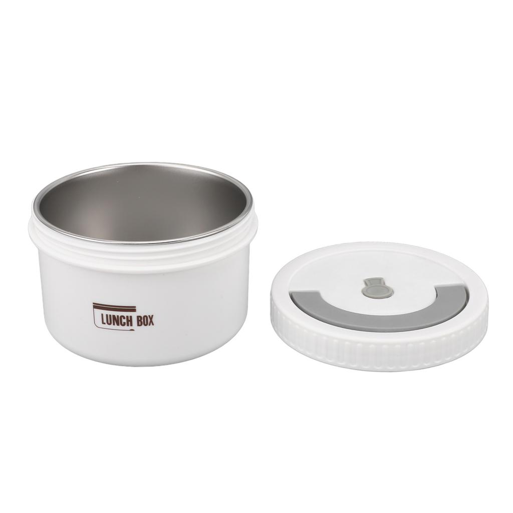 Bento Box Round 600ml Lunch Container Stainless Steel Tight Sealing Leakage Proof Insulated Portable Food Storage