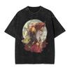 Hot Game Peripherals Bloodborne Darks Souls Graphic Print TShirt Streetwear Vintage Washed Cotton Top Oversized Summer New Tees