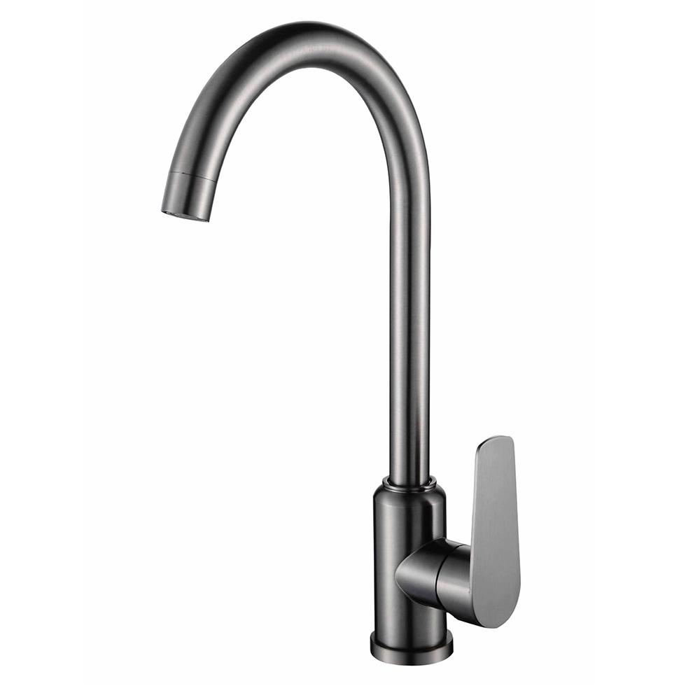 Stainless Steel Gun, Grey Washing Sink, Kitchen Faucet, Hot and Cold Washing Basin, Laundry Bowl, Sink, Rotating Household Sink