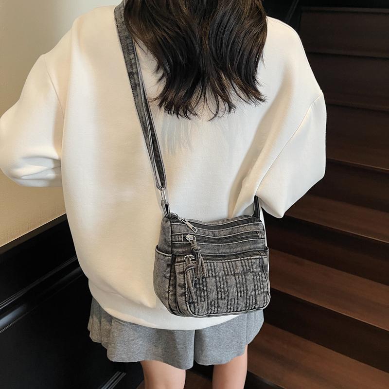 Denim Small Square Bag Women Shoulder Bag